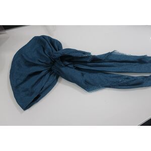 Teal Shimmer Pretied Headscarf Bandana with Velvet Grip